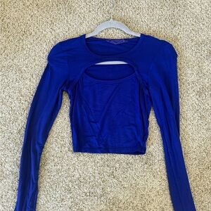 LF Blue Long Sleeve Women's Top